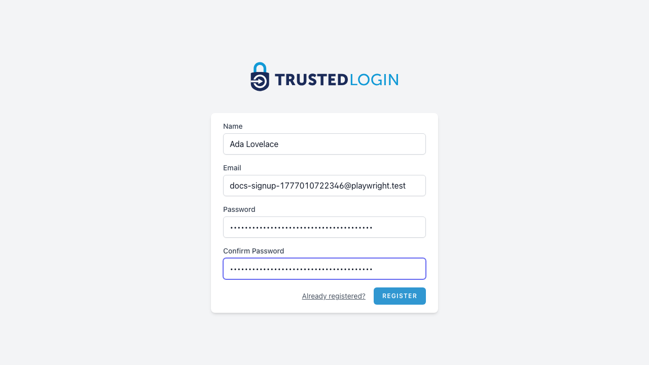 Review your details and register