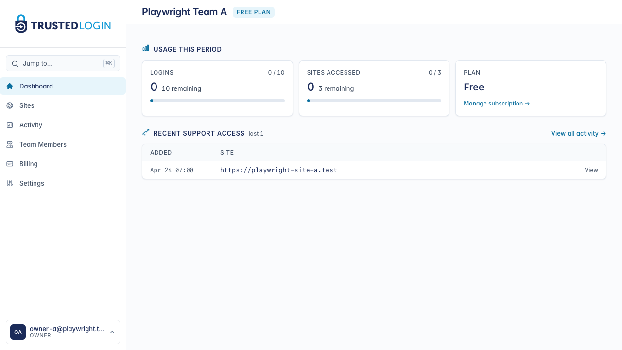 You're done — head back to your dashboard