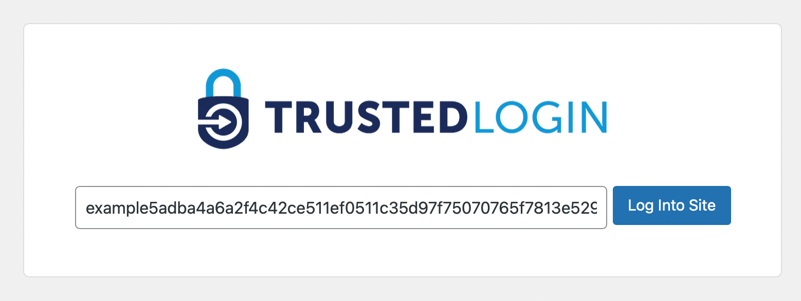 Site Access Key login form